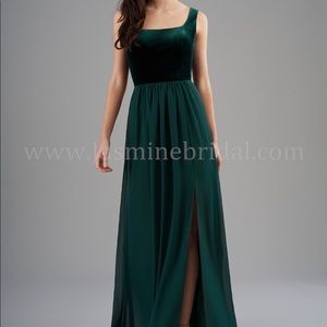 Formal dress forest green